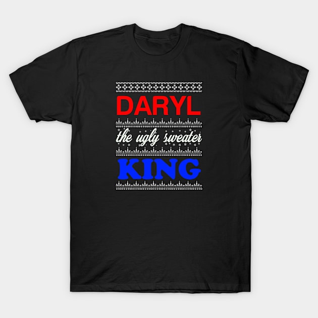 DARYL the Ugly Sweater King> Happy Holidays T-Shirt by CoolApparelShop